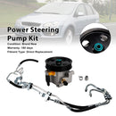 Power Steering Pump + High Pressure Pipe 4M513A696AC Fit Ford Focus 2004-2011