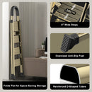 4 Step Ladder 330lb Capacity Portable Folding Step Stool with Anti-Slip Sturdy and Wide Pedal Multi-Use Aluminum Stepladder for Home Kitchen Office Gold