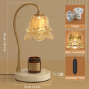 2 Bulbs Candle Warmer Lamp with Timer Compatible with Large & Small Candle Jars