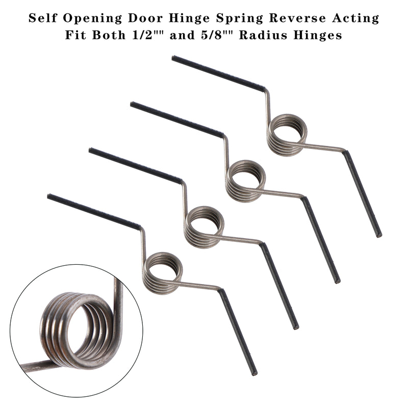Self Opening Door Hinge Spring Reverse Acting Both 1/2" and 5/8" Radius Hinges
