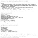 Carburetor 21100-75120 For Toyota Hilux 2.7 LTR1997-2001 3RZ-F