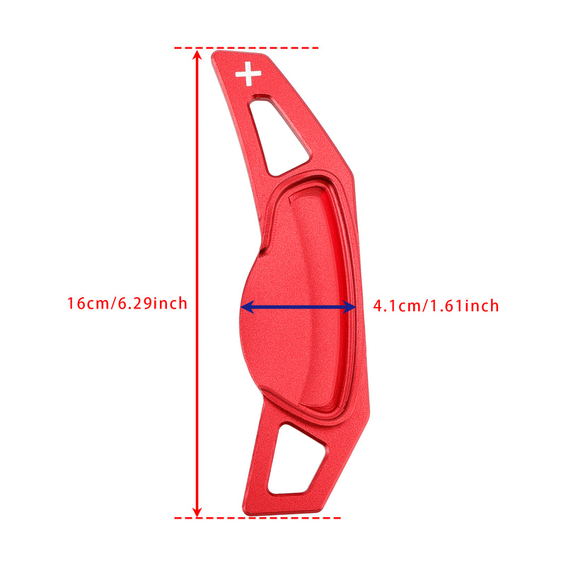 Steering Wheel Paddle Shifter Extension For Smart Aluminium Red