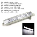 1 Pcs LED Daytime Running Fog Light For Citroen C3 Berlingo Peugeot 9802795580