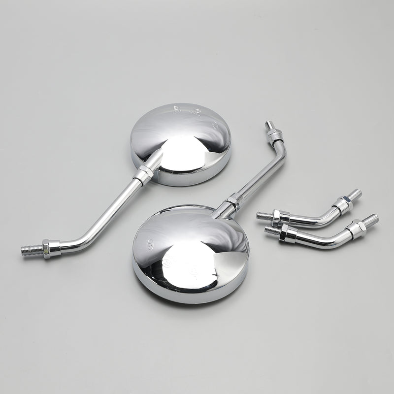 CHROME PAIR MIRRORS FOR KAWASAKI Z KZ 650 750 1000 A E F J Sport Z1 900