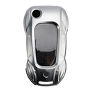 Audi A1 A3 S3 Leather Alloy Zinc Car Key Silvery Case Cover