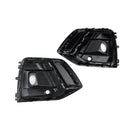 Black Front Fog Lamp Grille Grill Cover Fit Audi Q5 SQ5 S-Line 2021-2025