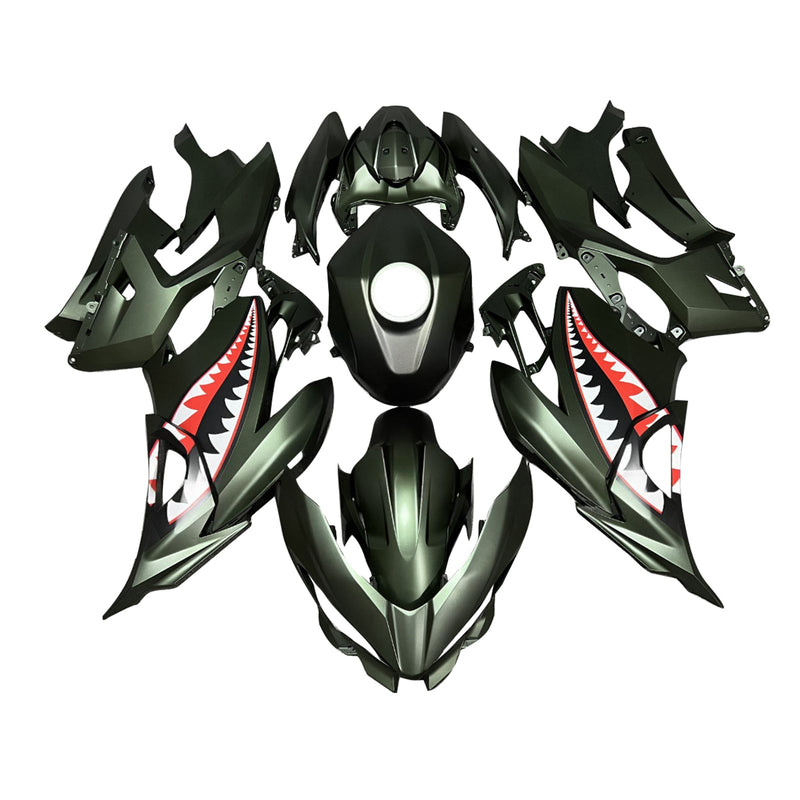 Injection Fairing Kit Bodywork Plastic ABS fit For Kawasaki EX400 Ninja400 2018-2024