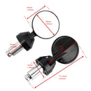 Pair Aluminum Mini Round Bar End Mirror For Vespa GT GTL GTS GTV 125 200 250 300