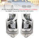 2X LED Headlight Module 63117370000]For BMW 7 Series F01 F02 F03 2013-2015