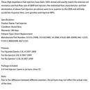 4PCS Fuel Injector 35310-23900 Fit Kia Spectra 2007-2009 Fit Elantra 2.0L