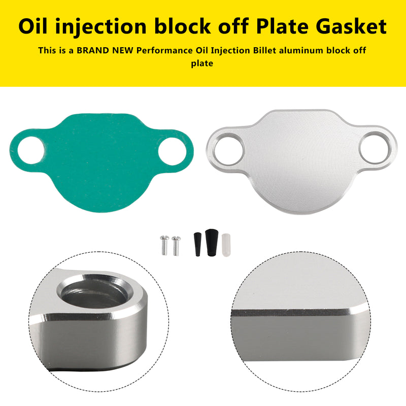 Oil injection block off Plate Gasket For Yamaha Blaster YFS200 Banshee 350