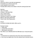 RS5 Style Honeycomb Front Bumper Grille Grill Fit Audi A5 S5 B8.5 2013-2016