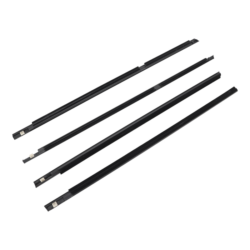 4PCS Door Glass Belt Outer Molding Weatherstrip For Suzuki Grand Vitara 09-13