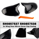 2x Wing Door Mirror Cover Cap Casing for VW Golf MK8 2020+ 5H0857537 5H0857538