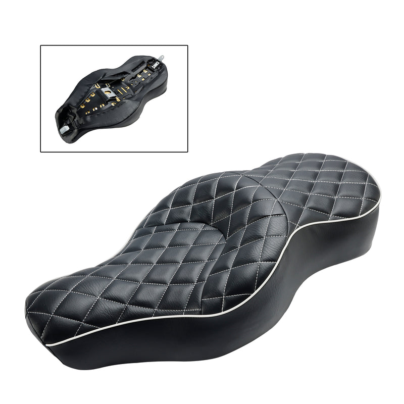 Complete Cushion Rider Passenger Seat Black Fits For Xl883N Xl1200N Custom 04-18