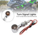 12V LED Turn Signal Indicator Light 8mm Universal Motorcycle For Suzuki