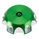 Aluminum Fuel Tank Cap w/Vent Green For Kawasaki KX65 KX85 KX100 KX125 2000-2013