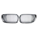 Front Kidney Hood Grille Grill For BMW E46 3 Series 4 Door 2002-2005 Chrome