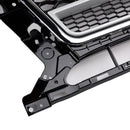 Chrome/Black Front Honeycomb Bumper Grille Grill Fit Audi Q5 2013-2017