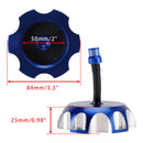 Aluminum Fuel Tank Cap w/Vent For Honda CR85R CR125R CR250R CRF230F 2000-2017