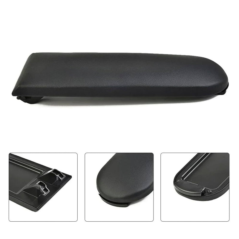 Black Leather Armrest Centre Console Lid For VW MK4 Jetta Bora Golf 18D867173