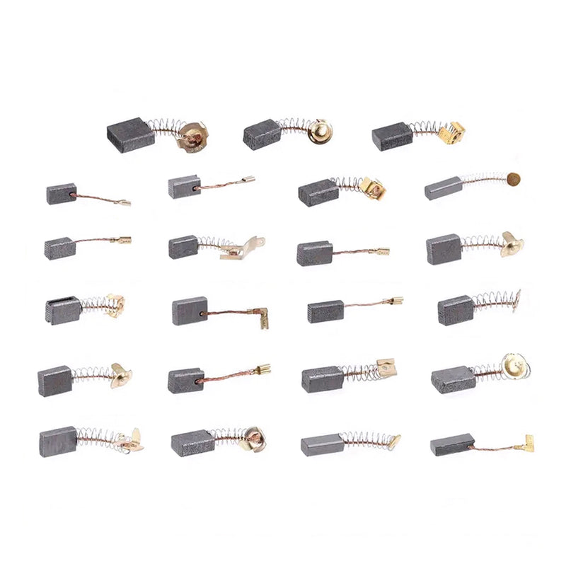46Pcs 23 Sizes Electric Motor Carbon Brushes Replacement For Power Tool