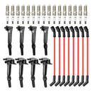 2018-2022 Ford F-250 Super Duty 6.2L V8 8 Ignition Coil+16 Spark Plug+8 Wires UF834 UF865 HL3Z-12029-C