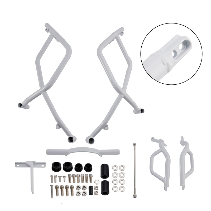 Engine Guard Frame Anti-Crash Bumper Protect White For Du Desertx 2022-2024 23