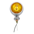 #D20 Motorcycle Spotlight Headlight Fog Beam Chrome Fit For Motorcycle Scooter