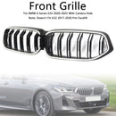 Double Slat Black Front Kidney Grill Grille Fit BMW 6 Series G32 2020-2025