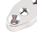 Twin Turbo Dual 1/8" NPT Oil Feed Line Adapter Plate for LS1 LSX LS3 LS2 LQ4