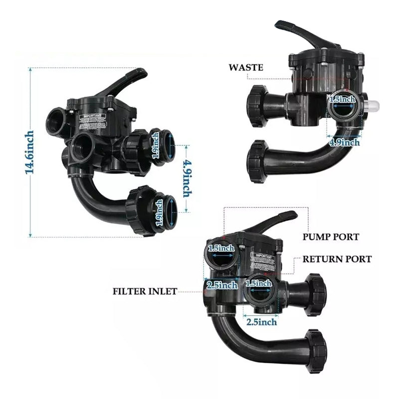 SP0710XR50 Multiport Control Valve For Hayward Pro-Series Vari-Flo