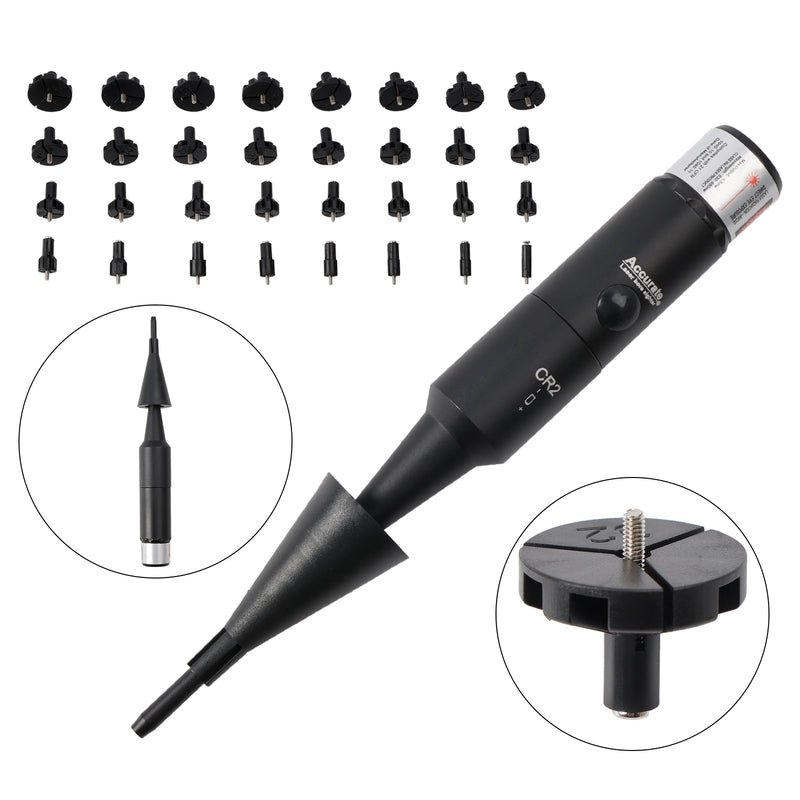 Professional Laser Bore Sight Kit Multiple Caliber Upgraded Red Bore Sighter