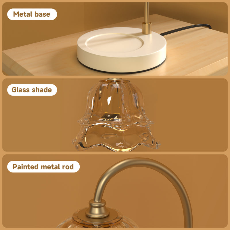 2 Bulbs Candle Warmer Lamp with Timer Compatible with Large & Small Candle Jars