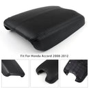 Black Leather Armrest Centre Console Lid For Honda Accord 2008-2012