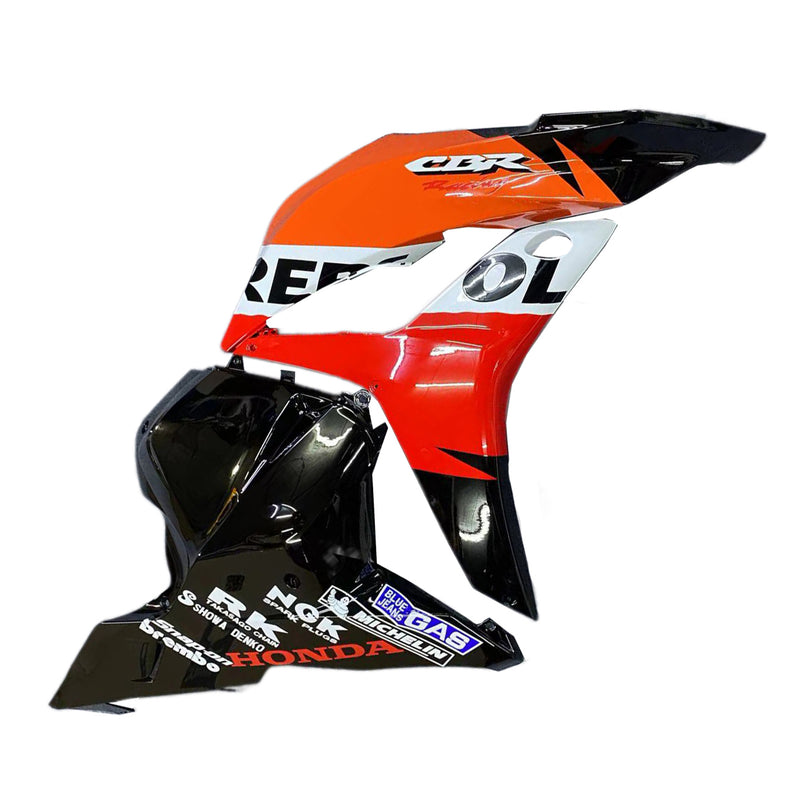 Fairings 2009-2012 Honda CBR 600 RR Black & Orange Repsol Racing Generic