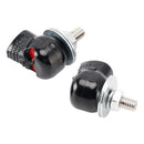 4x Custom SKULL License Plate Bolt Screw Black Plastic Motorcycle Chopper Bobber