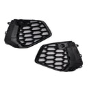 2021-2023 Audi A3 S-line Black Front Honeycomb Fog Light Grill Cover