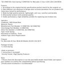 A2129007502 Clock Spring 2129007502 For Mercedes C-Class C250 C204 C204 W204