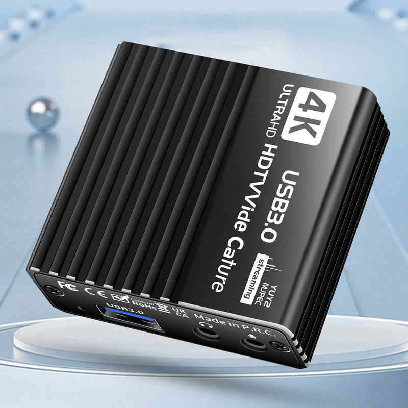 USB 3.0 Video Capture Card HDMI 4K Recording Box Live 1080P Video Recorder 60FPS