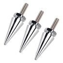3 Spiked Windshield Bolts Silver For Electra Glide Tri Glide Street Glide 96-13