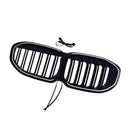 2019-2024 Fit BMW 1 Series F40 Double Slat Kidney Grill Grille Gloss Black