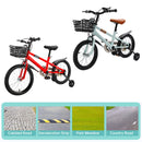 14"/16" Children Bicycle Toddlers Bike with Training Wheels Basket Kickstand