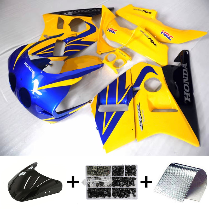 Amotopart Honda CBR400RR NC23 1987-1989 Fairing Kit Bodywork Plastic ABS