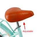 24 inch Women City Bicycle Beach Cruiser Bike with Basket & Rack Green