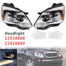 2007-2012 For GMC Acadia w/o Bulbs w/o Ballast Left+Right HID Headlight 22938888 GM2503323
