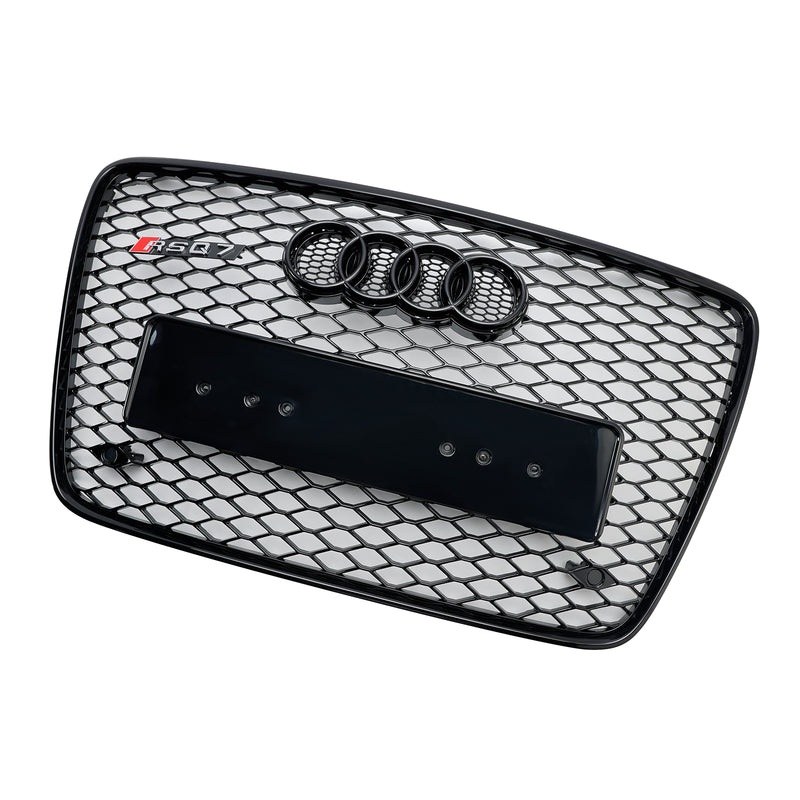 05-15 Audi Q7 SQ7 Gloss Black Front Bumper Radiator Vent Mesh Grille Grill