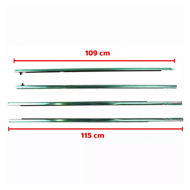 4PCS Door Window Belt Trim Molding For Honda Accord CM5 4D Sedan 2003-2005