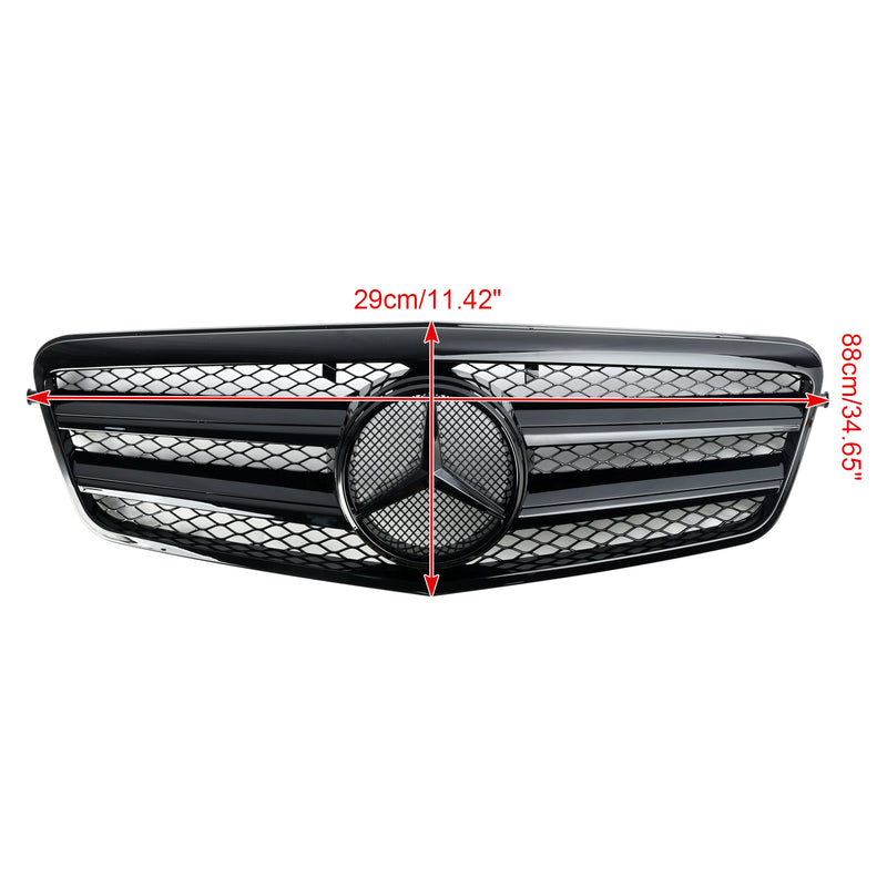 Front Bumper Grille Grill Fit Mercedes Benz E Class W212 E350 E550 2010-2013