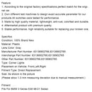 Pair Gray Corner Side Light For BMW 3 Series E46 98-01 Sedan 63136902766